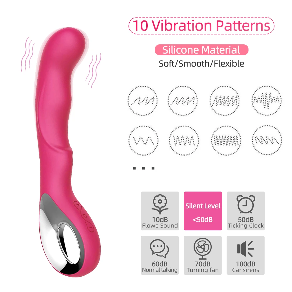 Dildo, Vibratoriai Moterims Silikono Įkrovimo Vibratoriai G-spot Makšties Klitorio Stimuliatoriai Suaugusiųjų Sekso Žaislai Moterims, Sekso Parduotuvė
