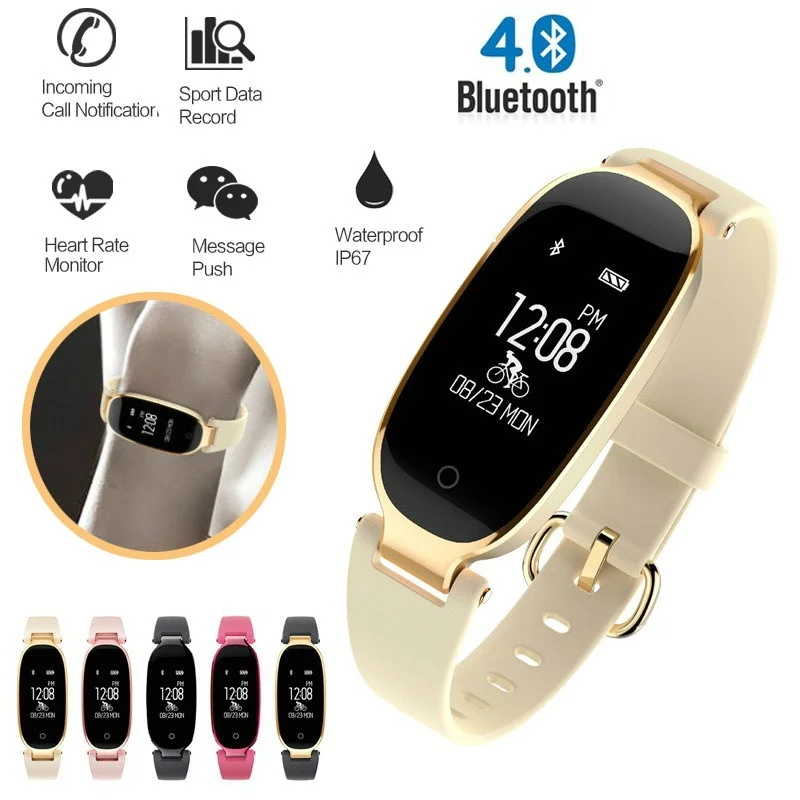 S3 Elektroninių Žiūrėti 2020 Naujų Stilingų Moterų Bluetooth Vandeniui Širdies ritmo Monitorius Sporto Laikrodis 