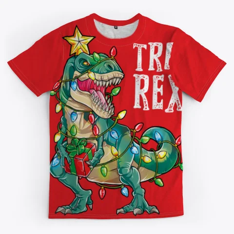 Santasaurus Rex T-Shirt Linksmų Kalėdų juokinga 3d Spausdinimo unisex grafinis grunge tumblr hipster street style dovanų tees derliaus viršūnės
