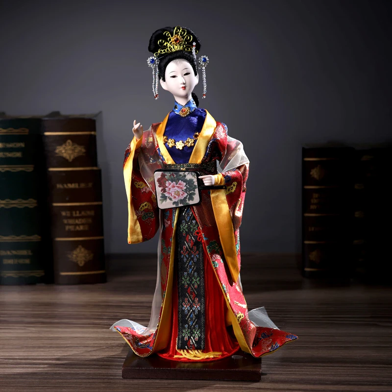 Kūrybos Kinijos Lėlės Senovės stiliaus Lėlės Čing Dinastija Dvylika Auksinių Plaukų Amatais Svajonė Raudona Dvarų-Geriausia Dovana