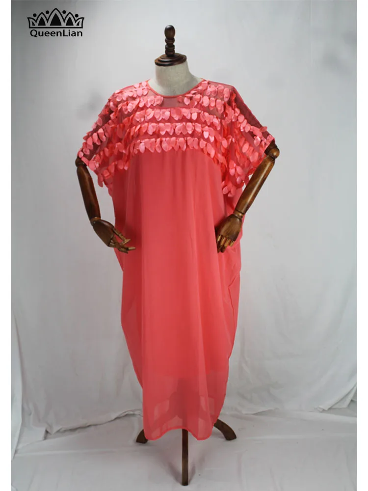 Nauja Afrikos Prarasti Dizaino 2-piece Šifono ilgomis rankovėmis Dashiki Dress Lady（2PS#）