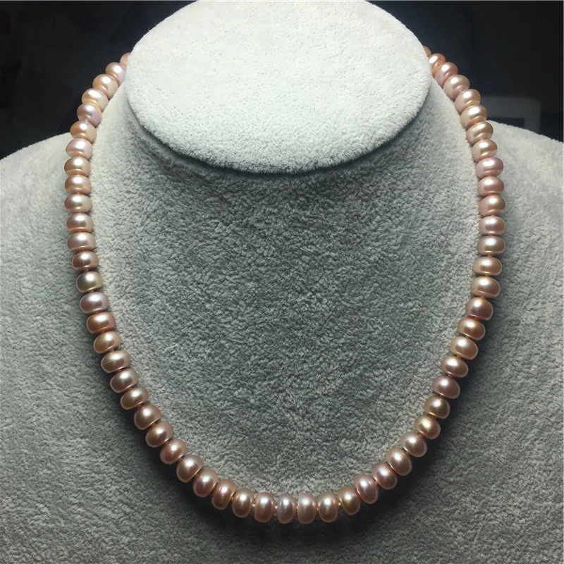 2020 Nekilnojamojo Balta Perlų Vėrinį Natūralių Gėlavandenių Perlų Choker Karoliai Moterų Papuošalų Mados Dovana