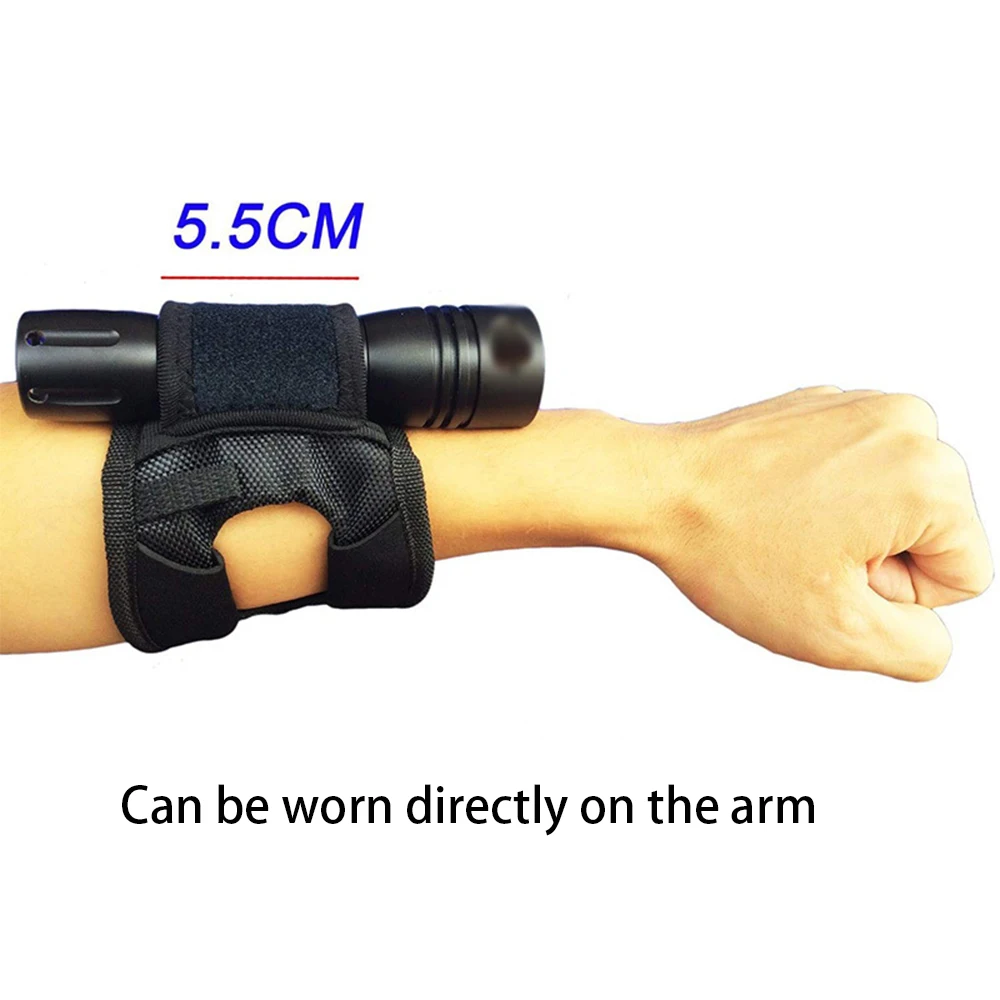 Povandeninis nardymas LED žibintuvėlis Vertus-nemokamai apšvietimas, blykstės dėklas ant riešo ar rankos medžioklės nardymas povandeninis žibintuvėlis
