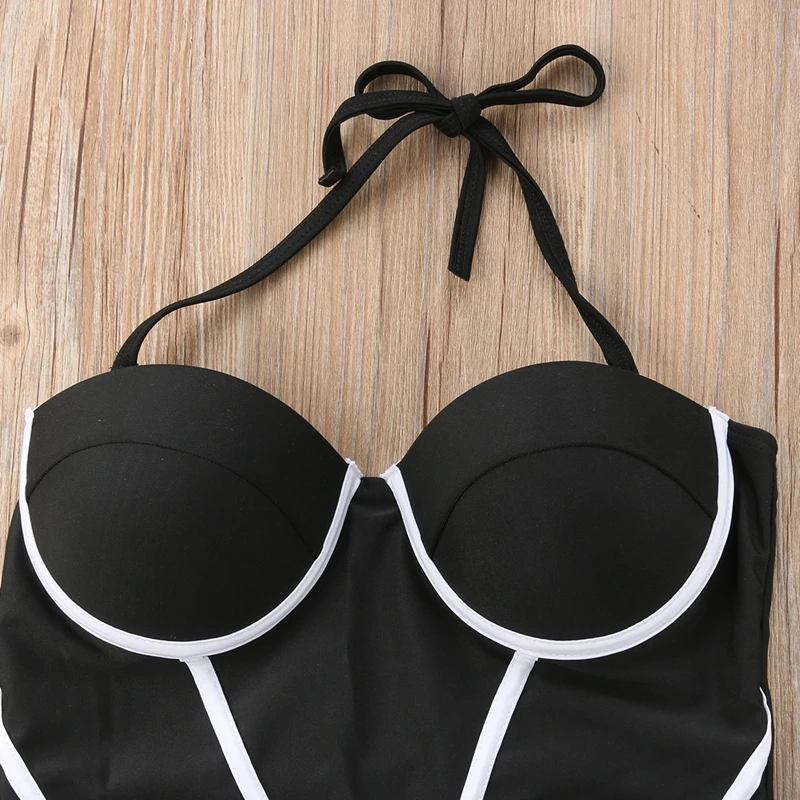 Moterų Sexy Vasaros vientisi maudymosi kostiumėlį Push Up Kamšalu Monokini Maudymosi Kostiumėliai, Paplūdimio Atostogų