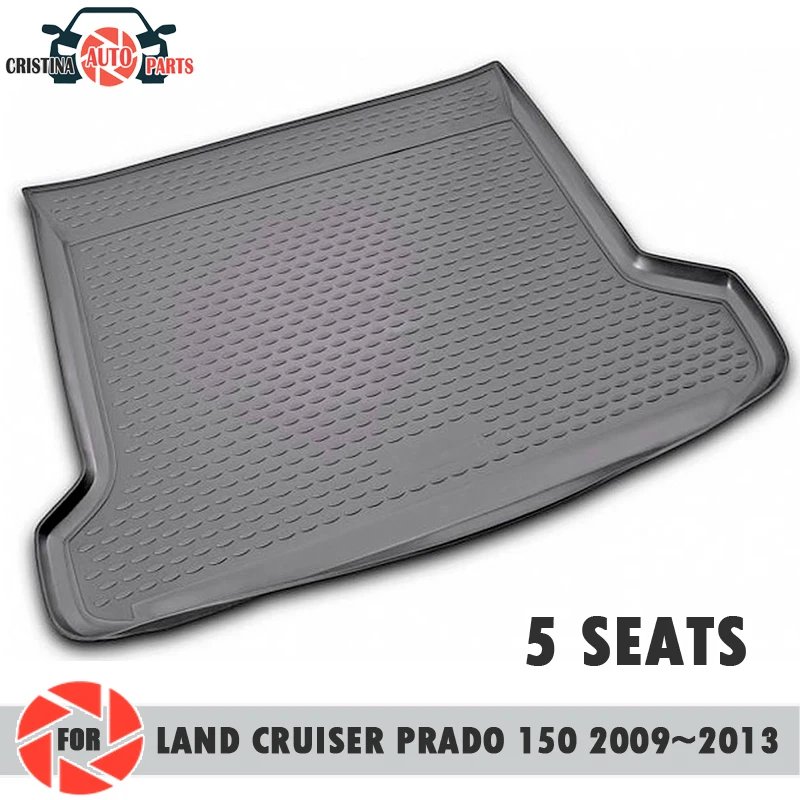 Bagažo skyriaus kilimėlis Toyota Land Cruiser 150 Prado (2009-2013 m.) 5 SĖDYNĖS bagažo skyriaus grindų kilimėlių ne slydimo poliuretano purvo kamieno automobilių stilius