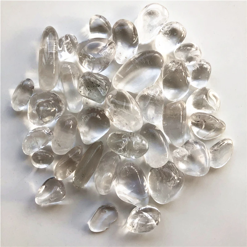 15-30mm Natūralus Baltas Crystal Rock Kvarco Ritosi Akvariumas Vazonas Natūralus Kvarco Kristalai 100g