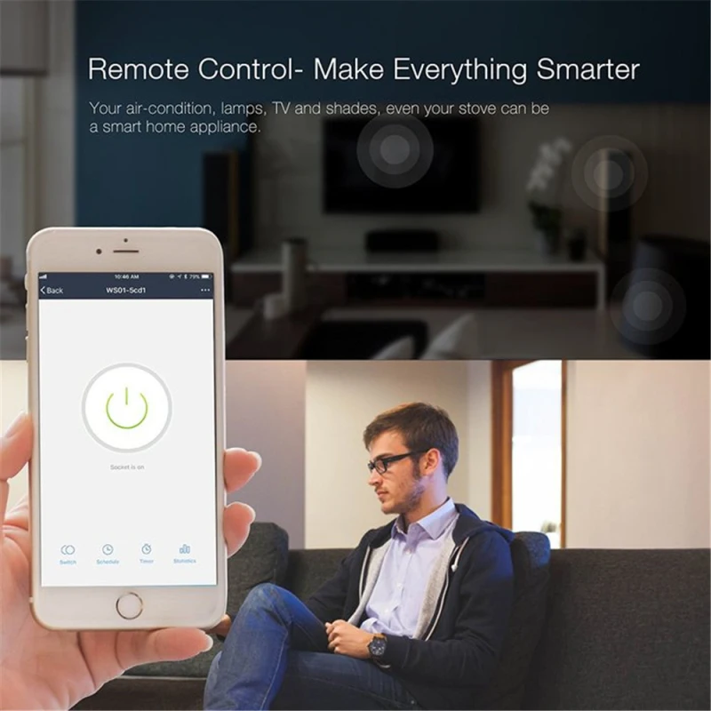 1 Vnt 16A ES Smart Plug WiFi Lizdą Laiko Funkcija Tuya Smart Gyvenimo APP Kontrolės Darbai Su Alexa 