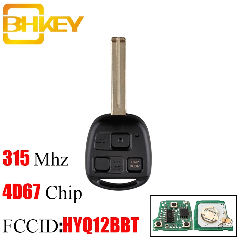 BHKEY 314.4 Mhz Atsakiklis Chip 4D67 ID 67 