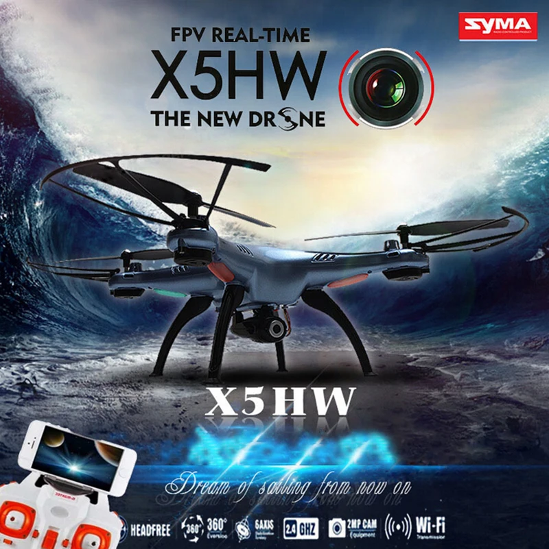 SYMA X5HW Drone WIFI FPV Kamera Quadcopter su 2.4 G 6 Ašis FPV Drone VS X5C X5SW X6SW X8W JJRC H8D RC Sraigtasparnis Drone