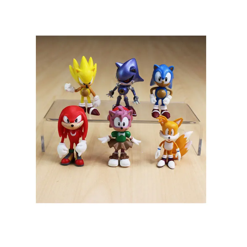 OHMETOY Sonic The Hedgehog Veiksmų Žaislų, Kaukę, Kepurę Šlepetės Bžūp Šešėlis Uodegos Amy Rose Knuckles Lėlės Kalėdų Dovana