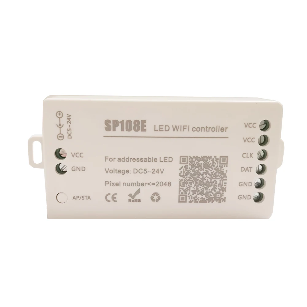 SP108E LED WIFI Valdytojas WS2812WS2811 WS2813 WS2815 SK6812 ir T.t LED Juostelės Šviesos Modulis Smart APP 
