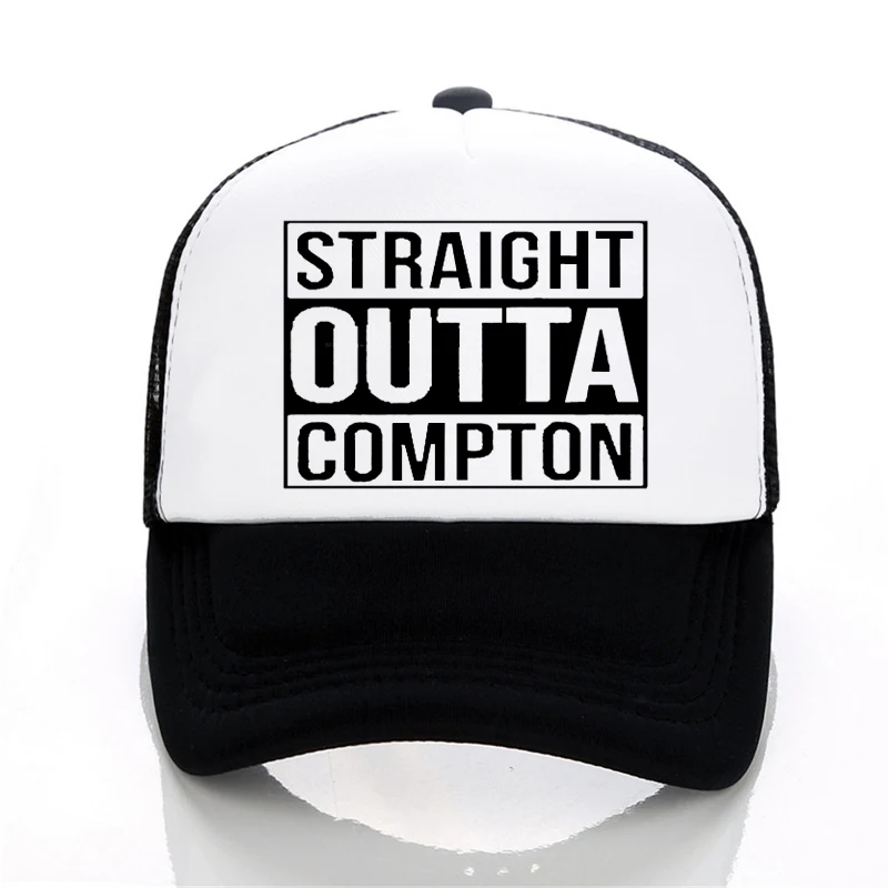 Vyrų ir Moterų Laišką Straight Outta Compton Beisbolo kepuraitę Europos ir Jungtinių valstijų roko Stiliaus skrybėlę Vasaros laisvalaikio Akių bžūp