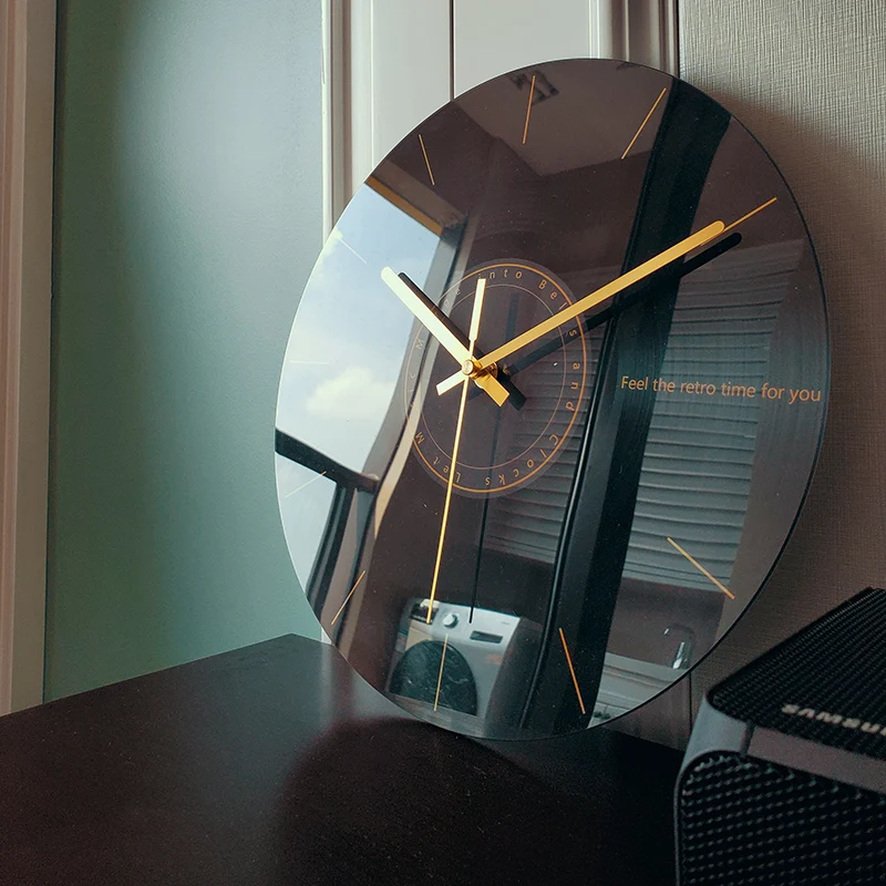 Prabanga Stiklo Sieninis Laikrodis Šiuolaikinės Silent Kūrybos Žiūrėti Sieninius Laikrodžius Namuose Deocr Gyvenamasis Kambarys, Virtuvė, Didelis Laikrodis Reloj Cocina Dovana