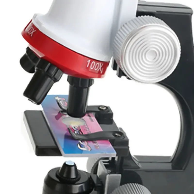 Naujojo Mikroskopo Rinkinys Lab LED 100X-400X-1200X Namų Mokyklos Švietimo Žaislas Dovana Rafinuotas Biologinis Mikroskopas Vaikams Vaiką