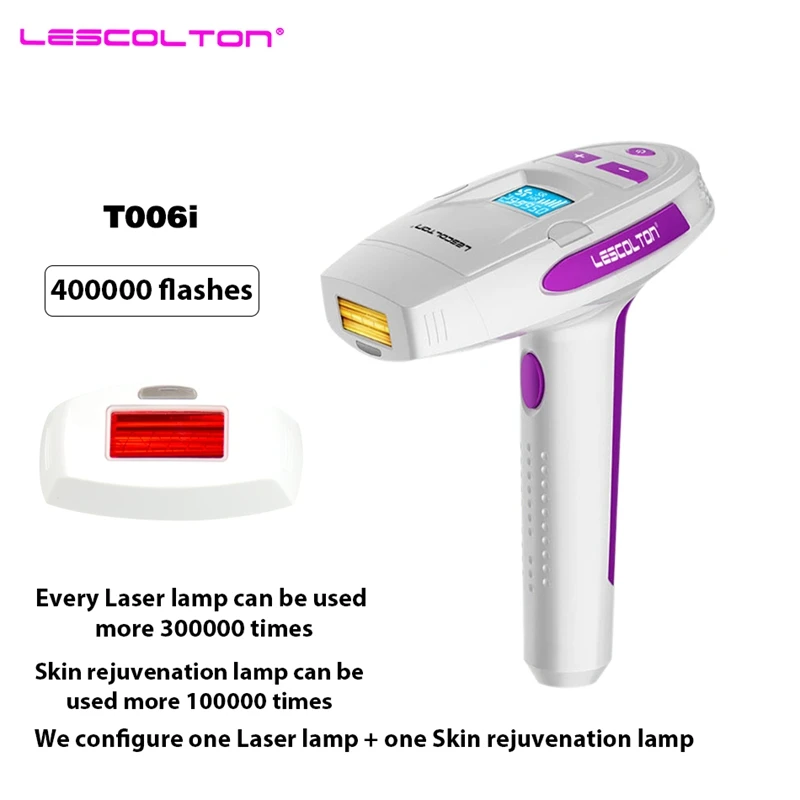 Lescolton 2in1 Nuolatinis IPL plaukų šalinimo lazeriu, plaukų epiliatorius Namų lazer epilasyon skutimosi depilador visos moterys depilador lazeriu