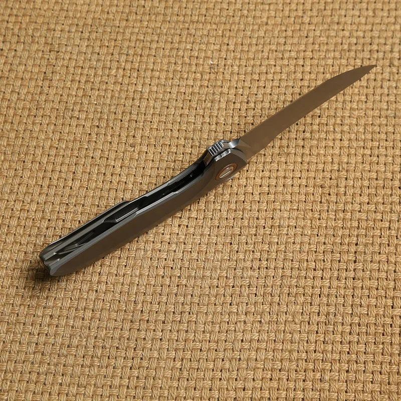 Hakkaido Flipper m390 peiliukų titano rankena sulankstomas peilis lauko kempingas medžioklės išgyventi kišenėje vaisių peiliai EDC įrankis