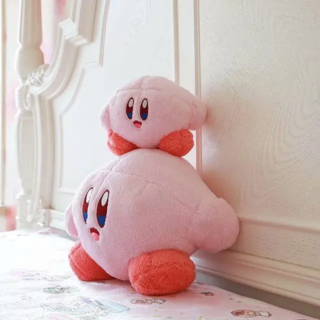 Japonija Star HAL Kirby Nuotykių Kirby Vaikams Mielas Minkštas Pliušinis Lėlės Didelis Kimštiniai Žaislai, Dovanos Animacinių filmų šlepetės Kalėdų dovana