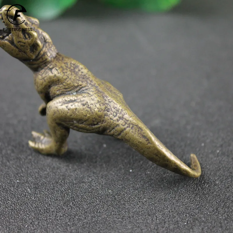 Vario Anicent Gyvūnų Tyrannosaurus Rex Statula Automobilių Apdailos Amatų Namų Dekoro Priedai Retro Brass Dinozaurų Miniatiūriniai Pav.