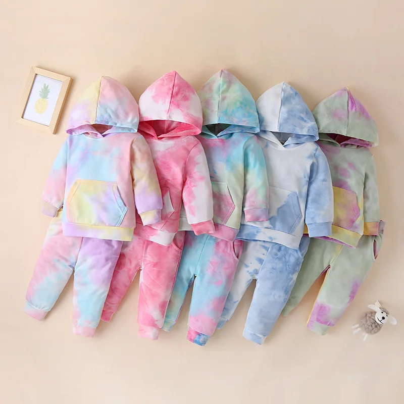 2020 Mados baby girl drabužiai 2 dalių Komplektas Berniukams Drabužius, 1-4Y Bamblys Mergina Drabužiai Vaikams Tracksuit kūdikių hoodie kūdikių kostiumas