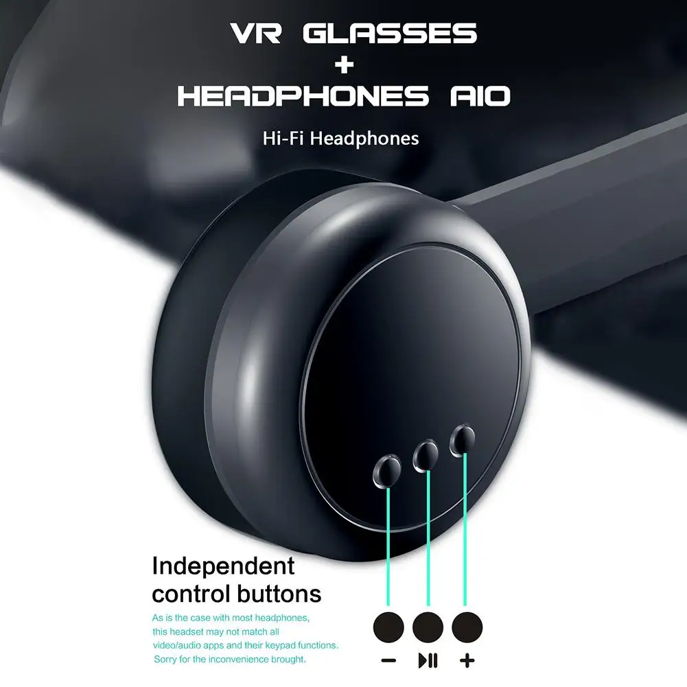 2020 m. Naujas 2 In1 VR Akinius Visą ekraną Patvarus Virtualus 3D Realybės Akinius, Kurių Didelių laisvų Rankų įranga 5 Iki 7 Colių Smartfon