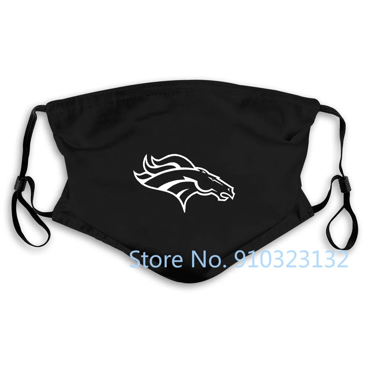 Broncos - Juoda Ventiliatorius Denver Futbolo Bronco logotipas AFC Visi Dydžiai S-3XL Harajuku Mados Klasikinis kaukė