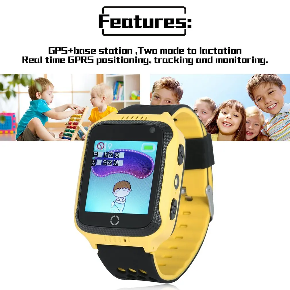 LESHP GPS Smart Žiūrėti Su Žibintuvėlis Kūdikių Žiūrėti 1.44
