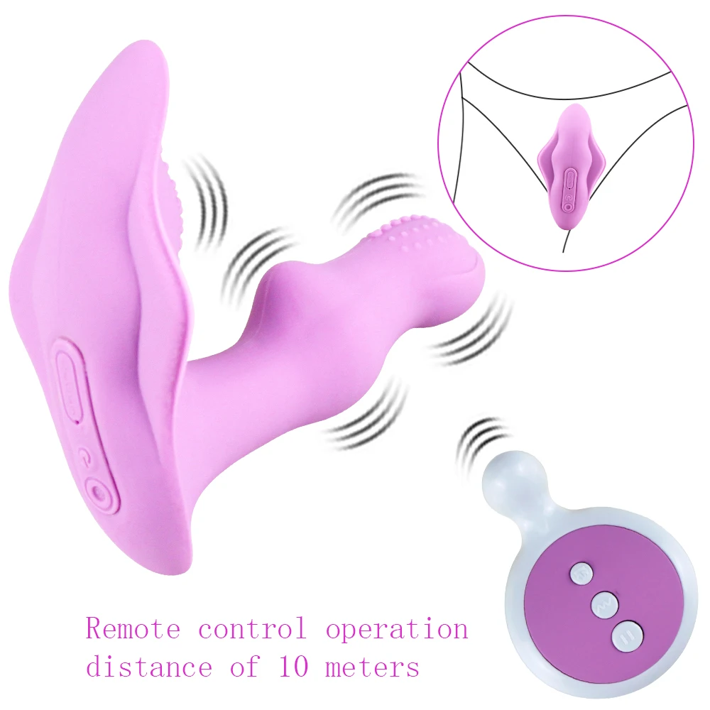 Nešiojami Drugelis Dildo Vibratorius Kelnaitės Sekso Žaislai Moterims, Nuotolinio Valdymo Moterų Masturbator Pūlingas Klitorio Stimuliatorius