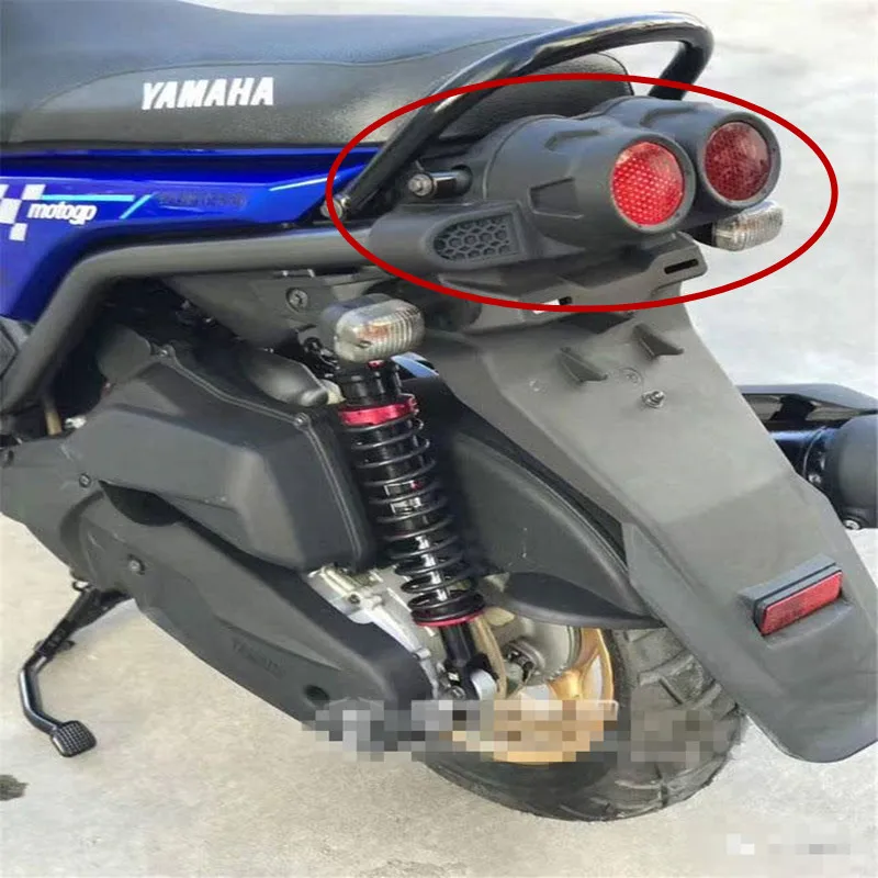 Už YAMAHA BWS125 Motociklas Paspirtukas Imitacija anglies pluošto užpakalinis žibintas apsaugine danga Stabdžių Uodegos šviesos darbuotojas