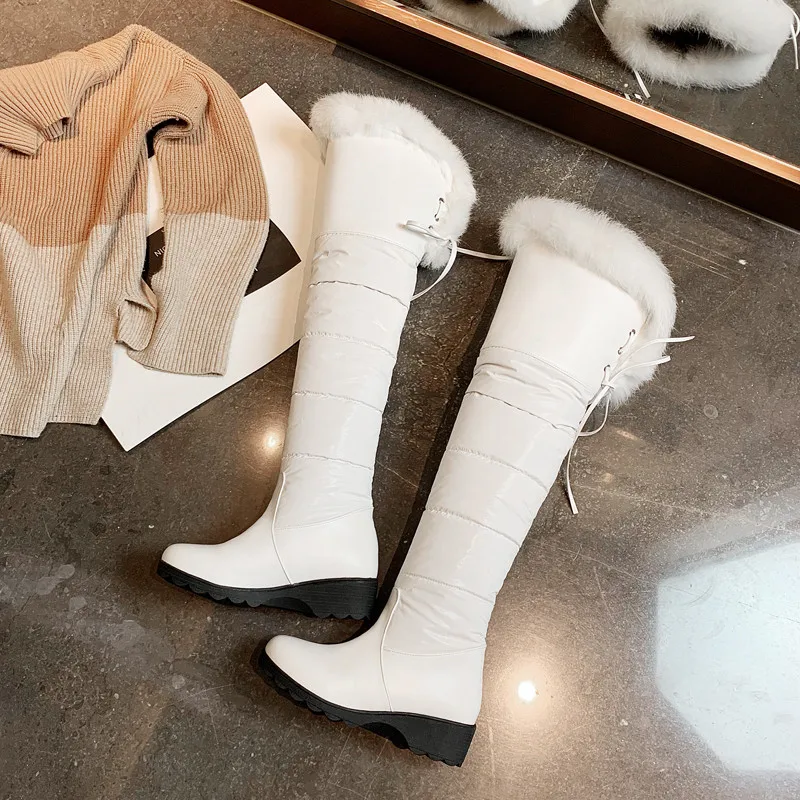 MoonMeek didelis dydis 34-43 mados per kelius siekiantys batai, suapvalinti tne ponios batai med kulniukai kryžiaus susieta žiemos sniego batai 2020 naujas