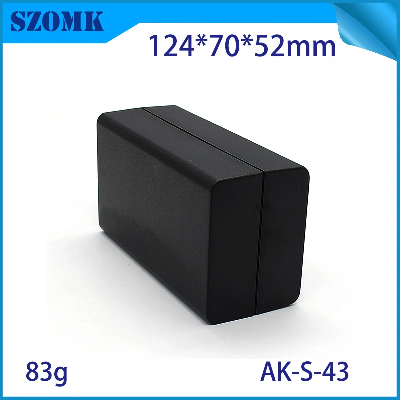 4 vnt., 124*70*52mm juoda plastikinė dėžutė, skirtas pcb dizainas plastikinę dėžutę, elektronikos būsto szomk įranga gaubto langelį