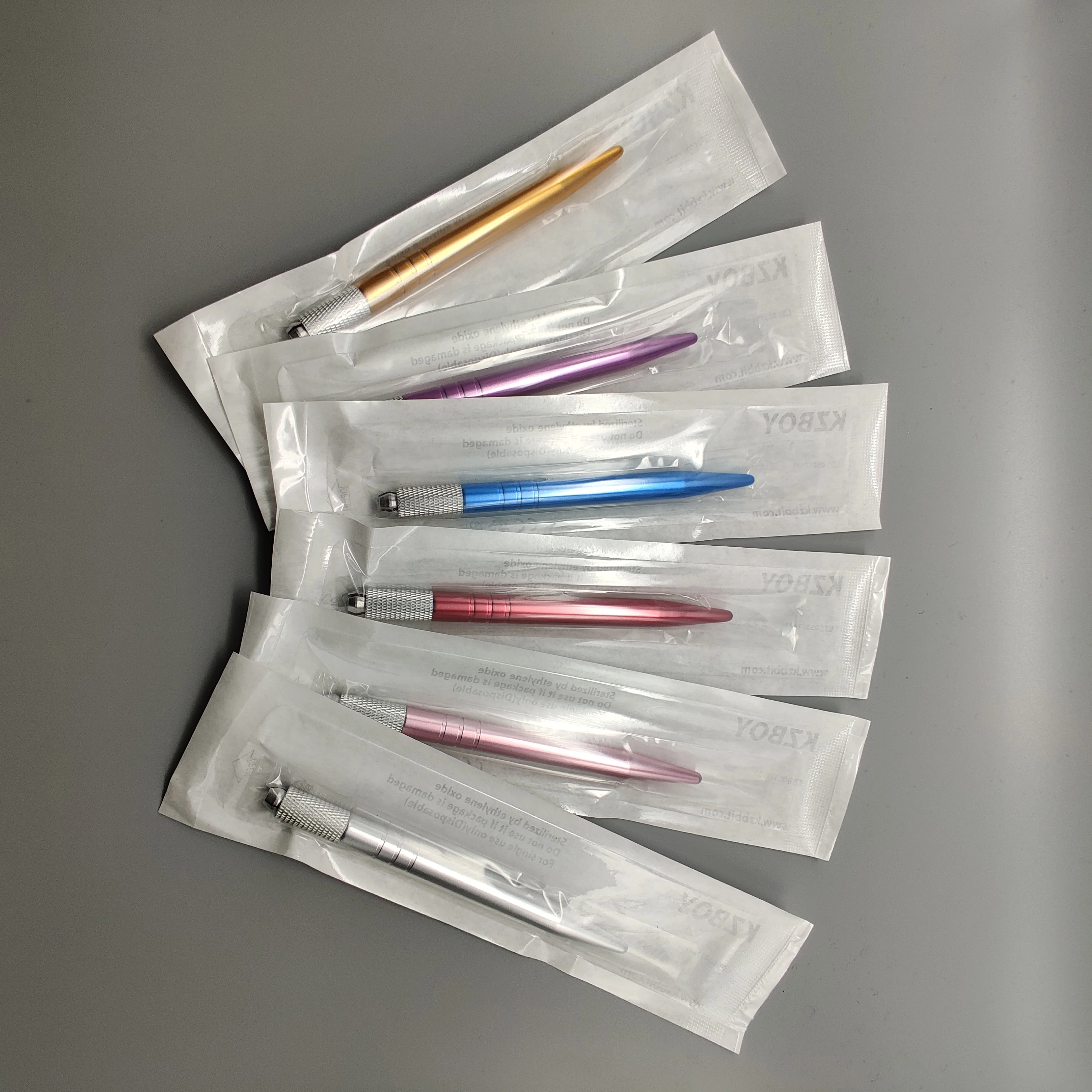 100VNT/Daug Vienkartiniai vienpusis Microblade Turėtojai Microblading Rankenos su Nepriklausomų Sterili Pakuotė