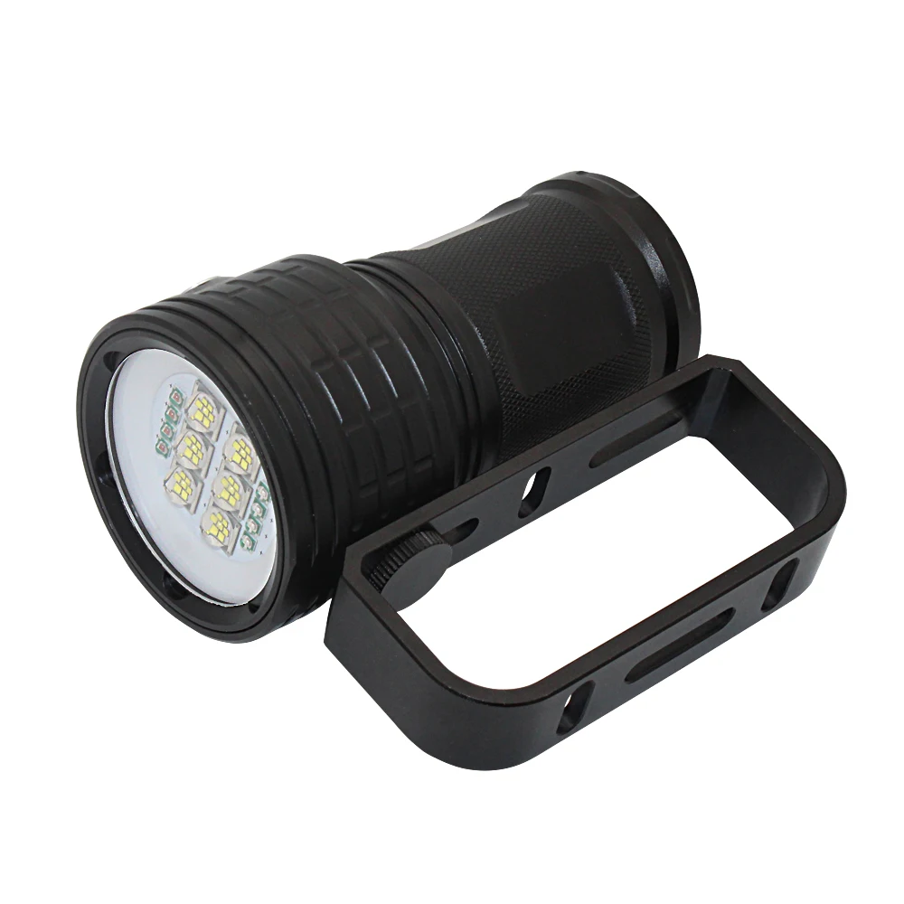 Naujas LED Nardymo Žibintuvėlis atsparus Vandeniui Kameros Taktinis povandeninių Video nardymo šviesos Fakelas XHP70/90 XM-L2 nardymo žibintuvėlis scuba