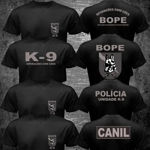 Naujas Brazilija Swat Bope Specialiųjų Pajėgų Policijos K-9 Šuo, Šunų Canil Vienetas 2019 Juokinga Medvilnės Atsitiktinis Viršuje Atspausdinta Tee Marškinėliai