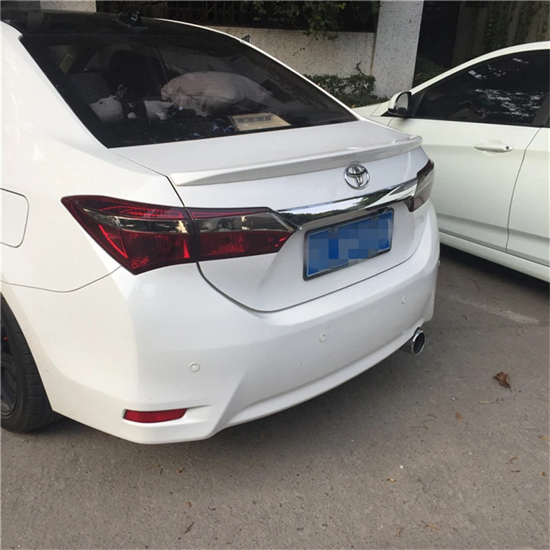 Automobilių Reikmenys Toyota Corolla m. m. 2016 m. 2017 ABS Plastiko Unpainted Gruntas Uodega Kamieno Lūpų Sparnas Galinis Spoileris Apdaila
