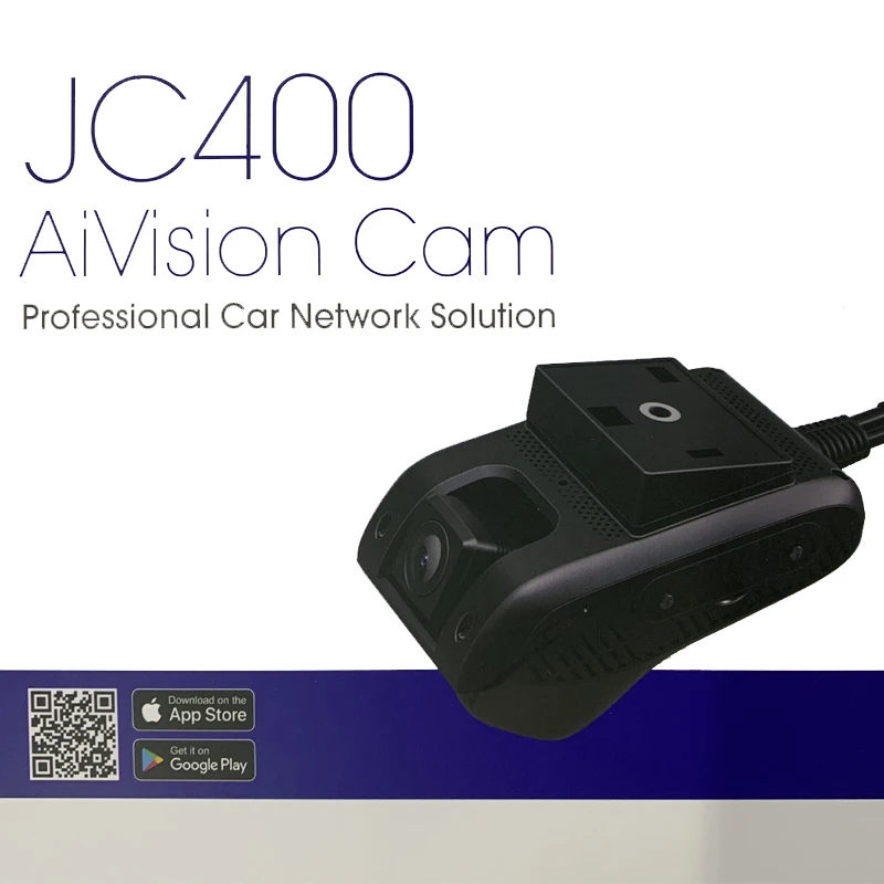 JC400 4G Smart AiVision Dashcam su Priekyje & galinio vaizdo Dual 1080P Vaizdo Stebėjimo GPS Sekimo & SOS Signalą, Mobile APP