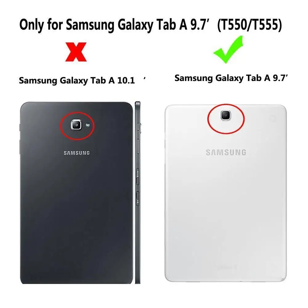Klaviatūra Samsung Galaxy Tab 9.7 T550 T555 P550 P555 SM-T550 SM-T555 SM-P550 Padengti Funda Odos Apvalkalas+Klaviatūra+Filmas