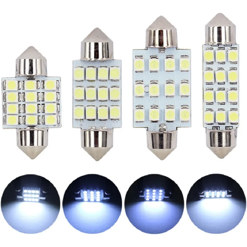 11 nustatykite Baltos spalvos LED Žibintai Interjero Paketas 10 & 36mm&39mm Žemėlapis Dome 