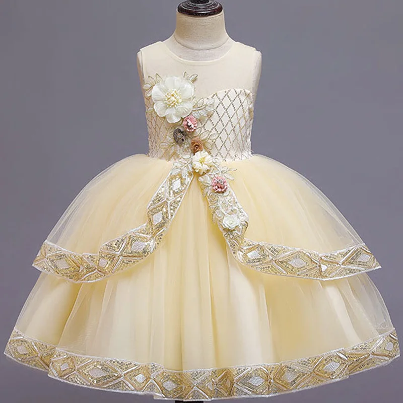 Vaikų vestuvių gėlių mergaitės suknelė vaikai kamuolys suknelė suknelė šalies mergina princesė dress vaikų drabužių kamuolys chalatai vestidos