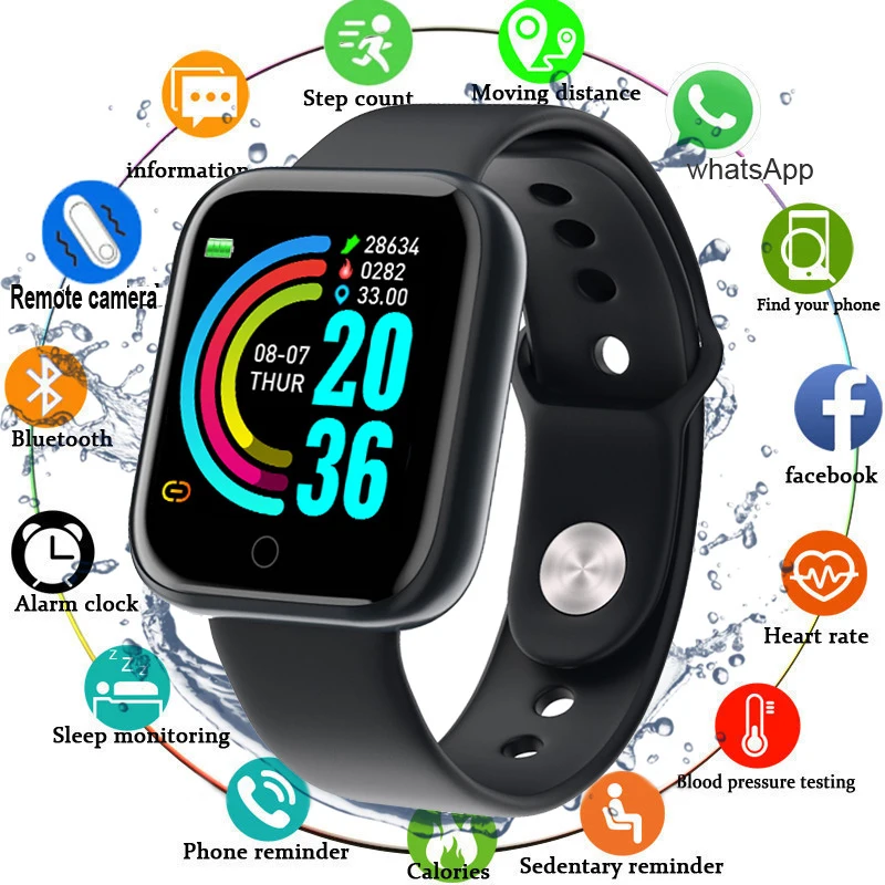LISM Smart Watch Vyrų, Moterų Kraujo Spaudimo Matavimas Smart Apyrankė atsparus Vandeniui Fitness Tracker Širdies ritmo Monitorius Smartwatch
