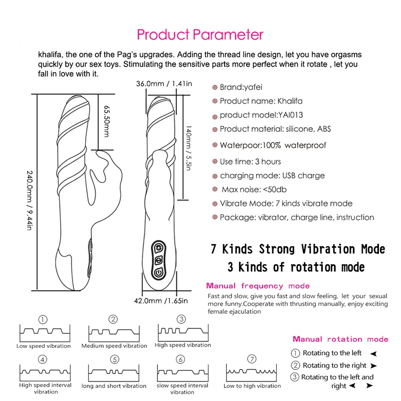 Silikono Sukimosi Rabbit Vibratorius atsparus Vandeniui G Spot Vibratorius USB Įkrovimo Dildo Vibratorius Klitorio Stimuliatorius Sekso Žaislai Moteris