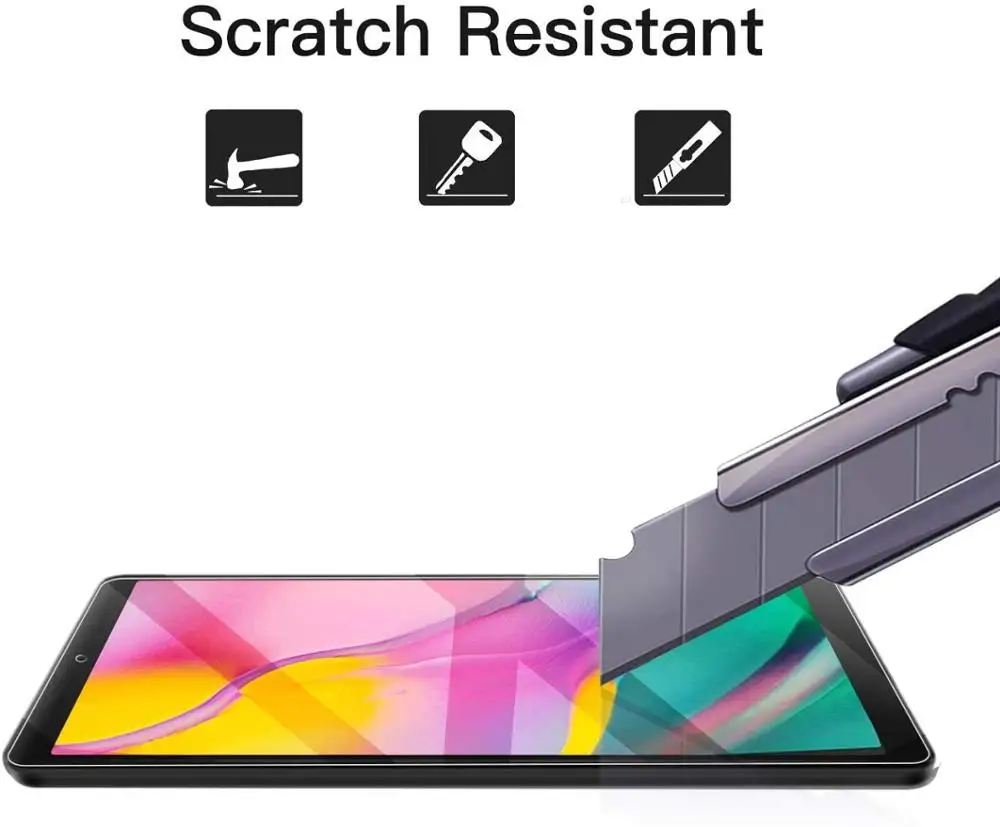 Samsung Galaxy Tab 10.1 2019 T510 T515 - Screen Protector, Grūdintas Stiklas, Apsauginė Plėvelė Tablet Stiklo Apsaugas Kino 9H