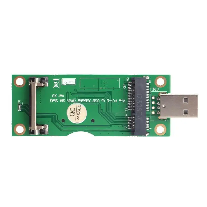 Mini PCI-E, USB Adapteris su SIM 8Pin Kortelės Lizdas WWAN/LTE Modulis Mini Kortelę prie KOMPIUTERIO Paramos SIM 6pin/8pin Kortelės Prisijungti