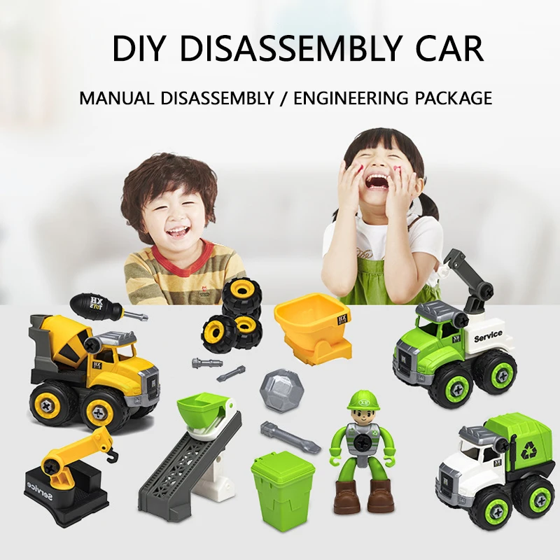 Vaikų Ugdymo Žaislinių Automobilių Rinkinį 