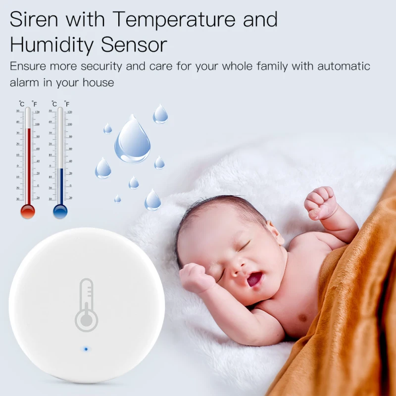 NAUJAS Tuya ZigBee Smart Temperatūros Ir Drėgmės Jutiklis (Tuya/Smart Gyvenimo App Baterija ZigBee 