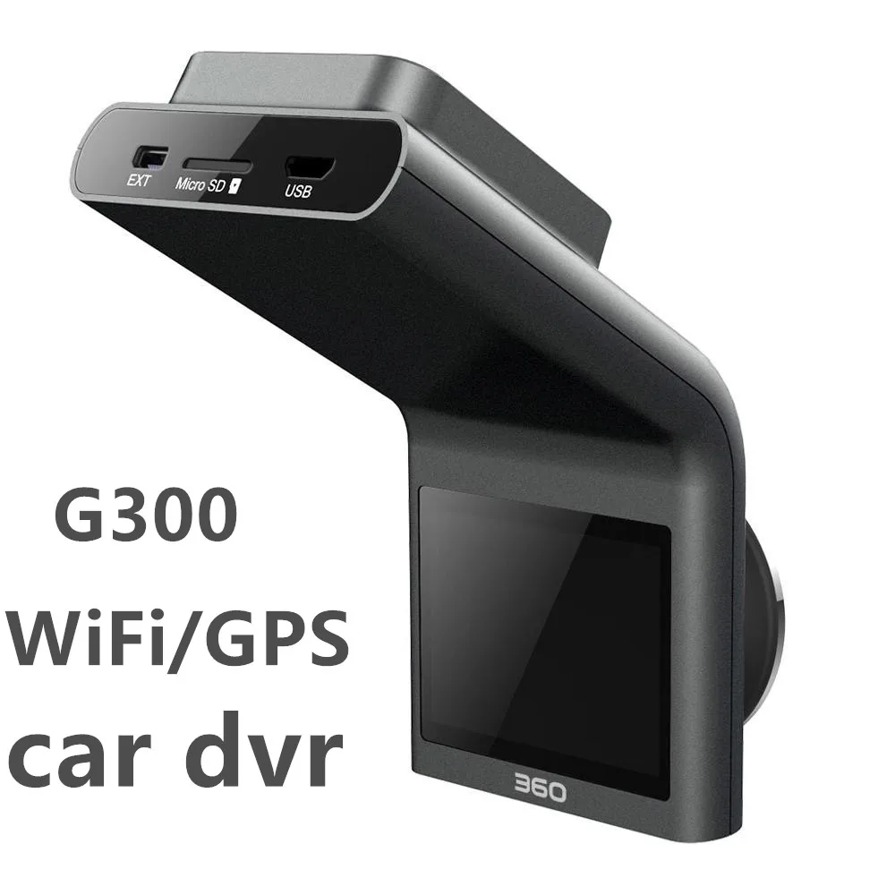 360 G300 automobilių dvr brūkšnys fotoaparatas Ratai видеорегистратор Diktofonas WiFi GPS APP Kontrolės Naktinio Matymo automobilių Stovėjimo aikštelė Stebėti Brūkšnys Cam HD 1080P