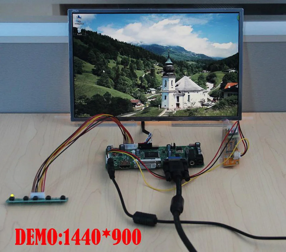 M. NT68676 Valdiklio plokštės LCD LTN170X2-L02/LTN170X2-L01/LTN170X2-L03 HDMI DVI 1 440 X 900 17