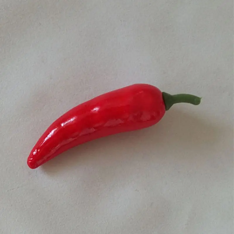 100vnt Realus Gyvas Dirbtinių Raudonųjų Pipirų Hot Chili Modeliavimas Netikras Daržovių Ekranas pradinis Šalies Virtuvės Puošmena