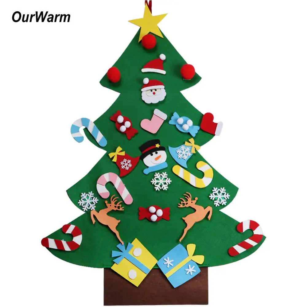OurWarm Jautėsi Kalėdų Medžio Sniego Senio Kabo Lipdukas Papuošalai Vaikai Tėvų Žaislai Naujųjų Metų Dovanos Kalėdų Vakarėlį Apdaila