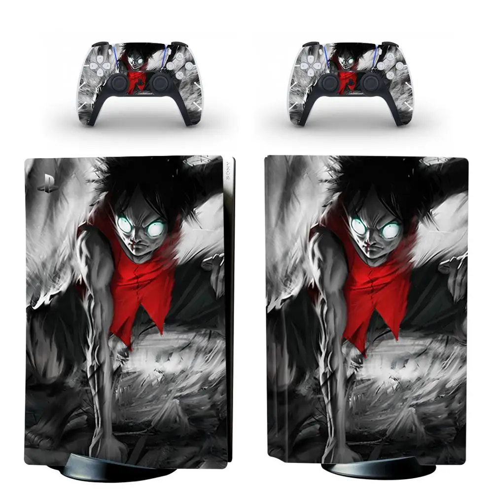 Vienas Gabalas Luffy PS5 Standartinio Disko Leidimas Odos Lipdukas, Decal Padengti 5 PlayStation Konsolės ir Valdytojai PS5 Odos Lipdukas