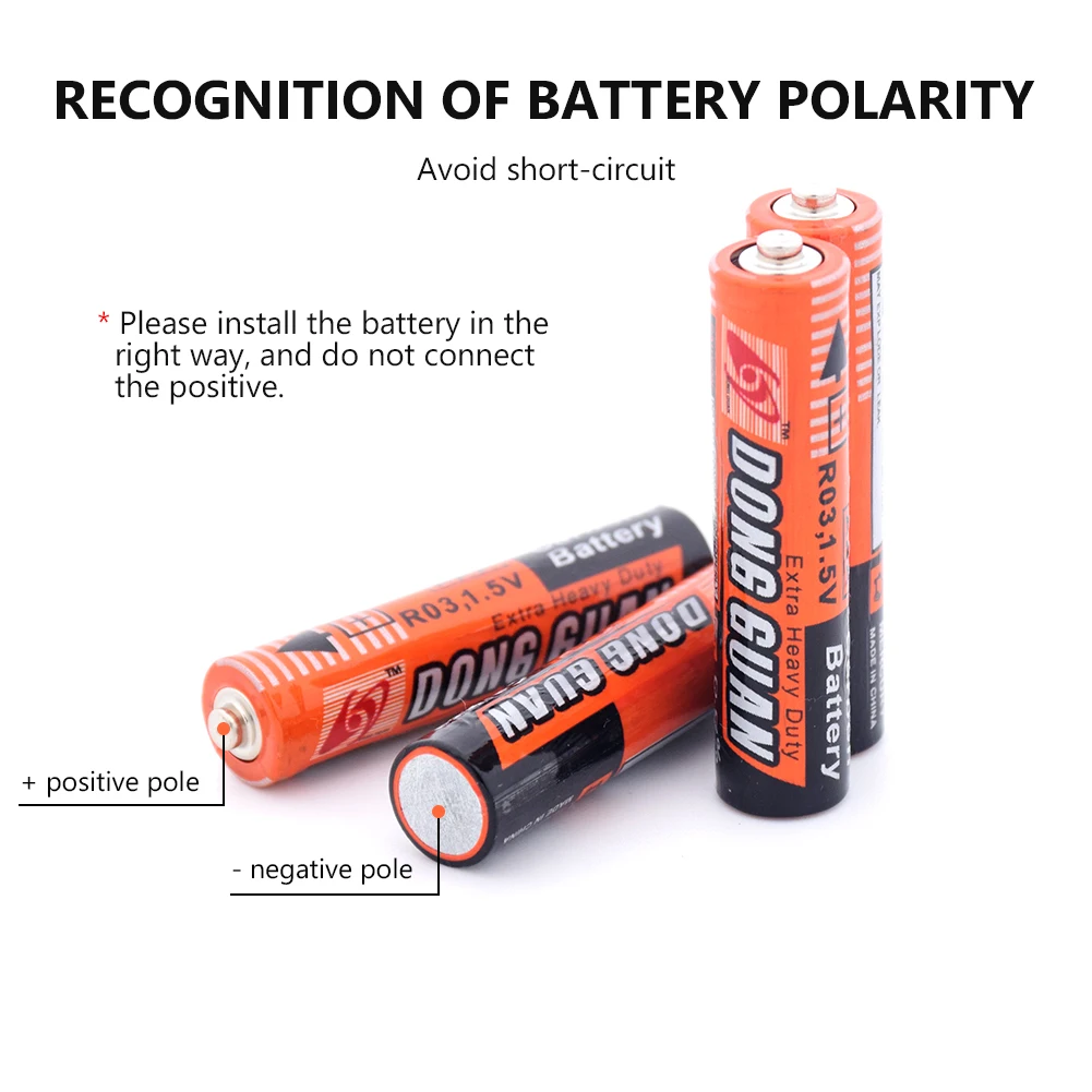 12Pcs 1,5 V AAA Baterijos UM4 R03 AM4 Cinko-Anglies Baterijas Žibintuvėlis Žaislai, Originalias 1,5 V AAA Anglies Sausas Baterija UM4 R03 K3A